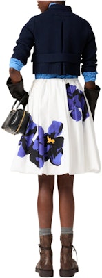 (W) MIU MIU 蓝色短款双排扣修身夹克 FW24 MMJ115-15RS-F0008-S-OOO Lookbook (W) MIU MIU 蓝色短款双排扣修身夹克 FW24 MMJ115-15RS-F0008-S-OOO