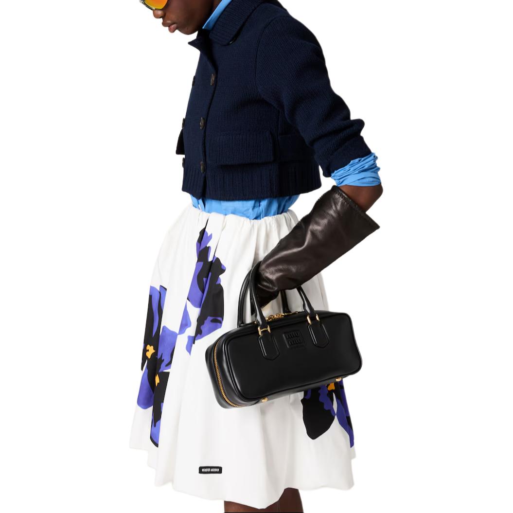 Shop (W) MIU MIU 蓝色短款双排扣修身夹克 FW24 MMJ115-15RS-F0008-S-OOO