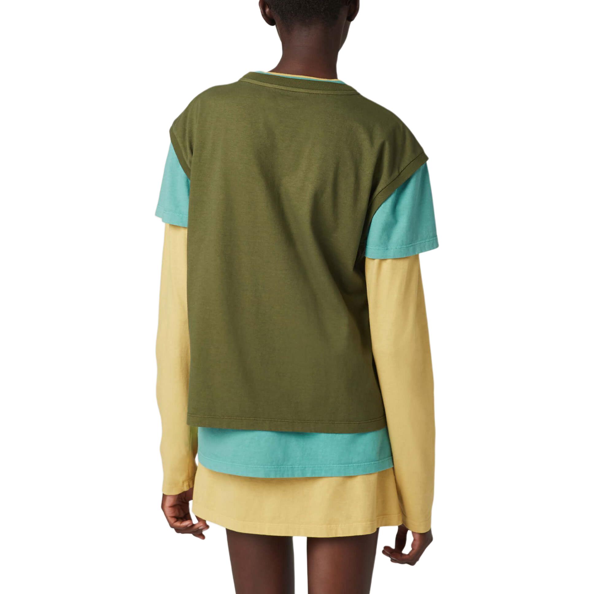 (Women) MIU MIU FW24  Holiday Logo Layered Long-Sleeve T-Shirt Light Green MJE15-137E-F03N3-S-OOO 圖 4