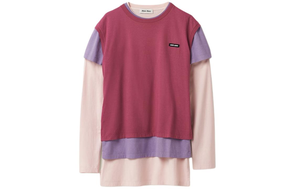 Order (Women) MIU MIU FW24  Holiday Series Logo Crewneck T-Shirt 3-Pack. MJE15-137E-F03NZ-S-OOO