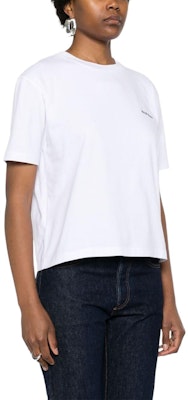 (W) 缪缪 FW24 白色Logo印花圆领短袖T恤 MJN545-146Z-F0UB0 Details for (W) 缪缪 FW24 白色Logo印花圆领短袖T恤 MJN545-146Z-F0UB0