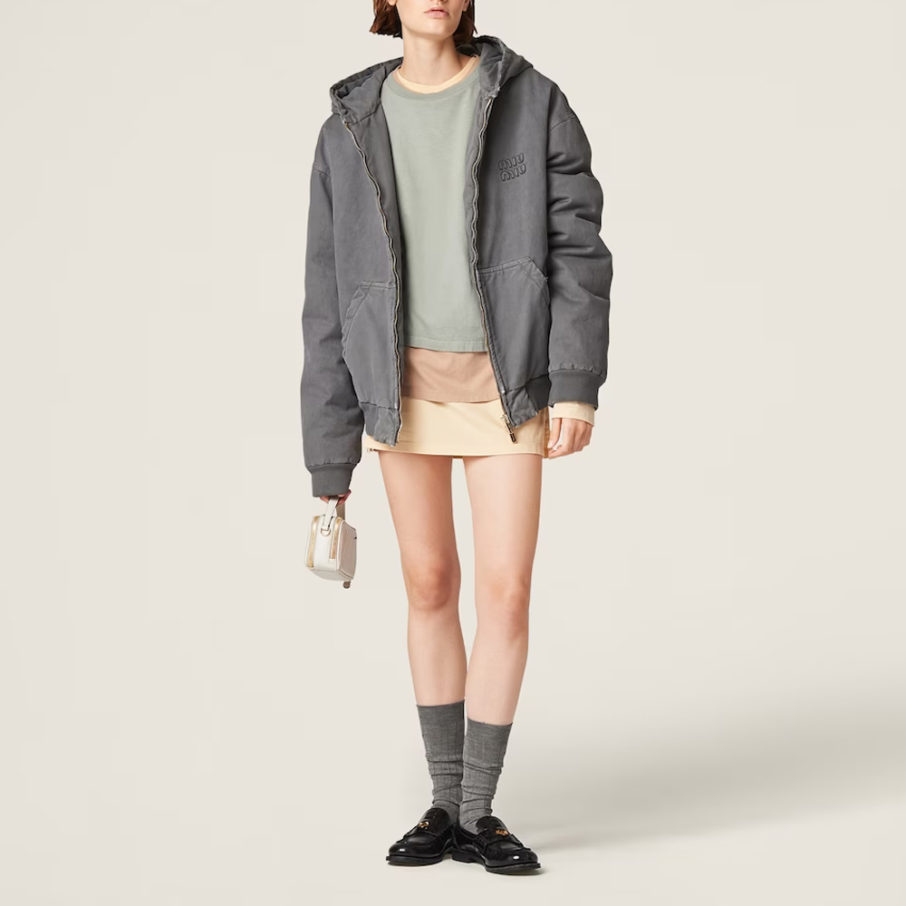 Lookbook (Women) MIU MIU FW24 Holiday Series Colorblock Pullover Long Sleeve Tee Women - Multicolor MJE15-137E-F03N0-S-OOO