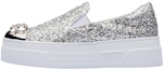 Buy (W) MIU MIU Kasut Sneaker Platform Kain Glitter 'Perak' 5S024D_3A7B_F0118_F_D050