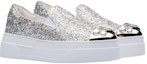 Lookbook (W) MIU MIU Kasut Sneaker Platform Kain Glitter 'Perak' 5S024D_3A7B_F0118_F_D050