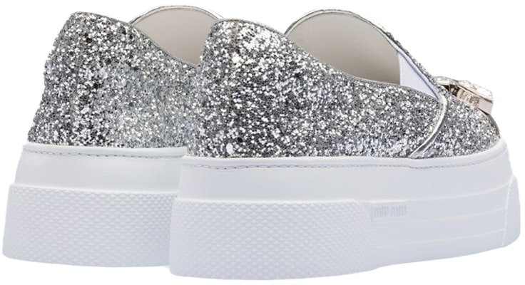 (W) MIU MIU Kasut Sneaker Platform Kain Glitter 'Perak' 5S024D_3A7B_F0118_F_D050 Shop (W) MIU MIU Kasut Sneaker Platform Kain Glitter 'Perak' 5S024D_3A7B_F0118_F_D050
