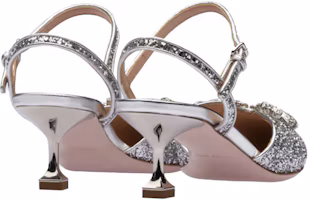 Shop MIU MIU 亮片高跟鞋 女款 銀色