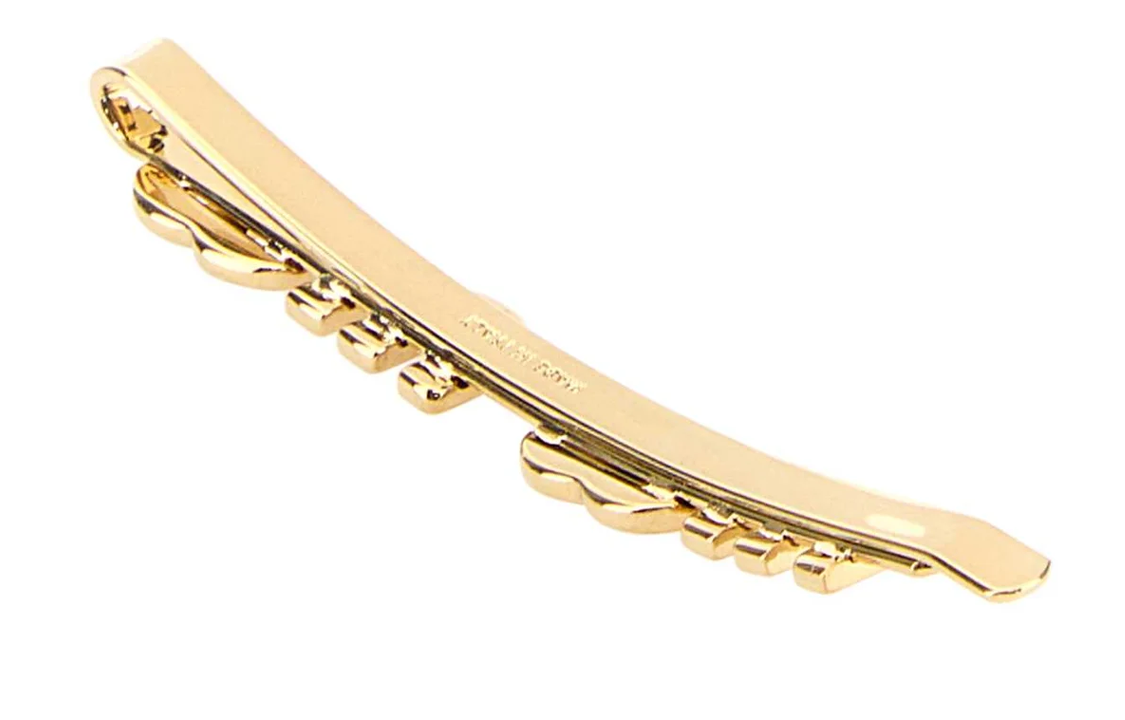 (Women) MIU MIU Gold Metal Letter Hair Clip for Women. 5IF1462F6TF0615 圖 4