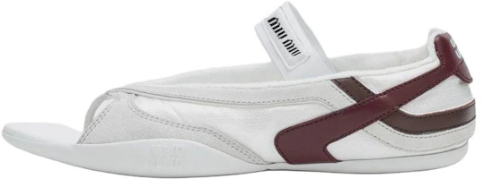 (Women) MIU MIU Gymnasium SS25 White Round-Toe Flat Strap Sandals for Women. 5Y426E_71L_F0X97_Q_A005 (Women) MIU MIU Gymnasium SS25 White Round-Toe Flat Strap Sandals for Women. 5Y426E_71L_F0X97_Q_A005