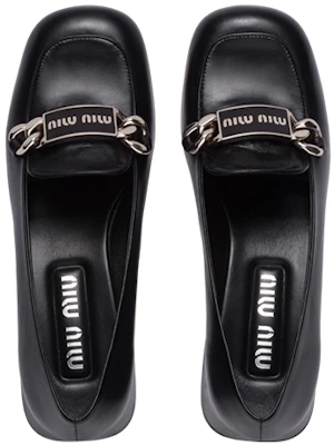 (W) Sepatu Bertumit MIU MIU 'Logo Hitam' 5D658D_011_F0002_F_DX35 Shop (W) Sepatu Bertumit MIU MIU 'Logo Hitam' 5D658D_011_F0002_F_DX35