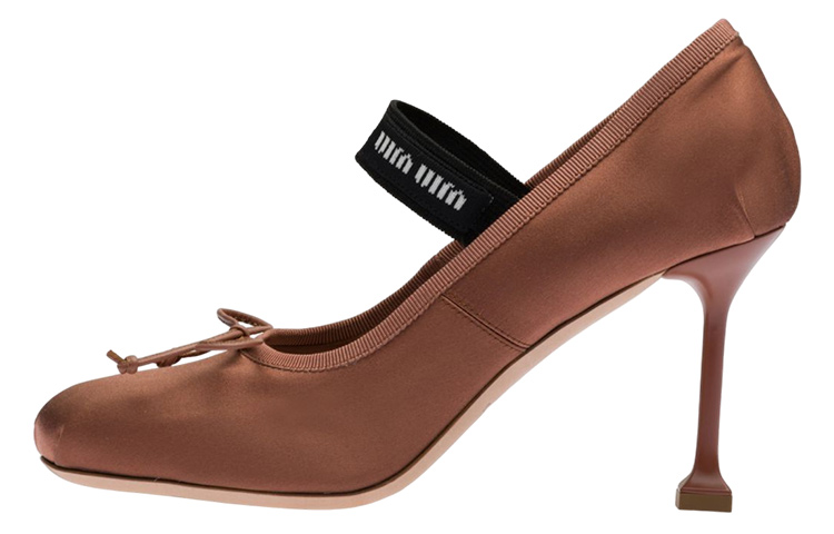 (W) MIU MIU High-Heel Fashion Sneakers 'Cocoa Brown'