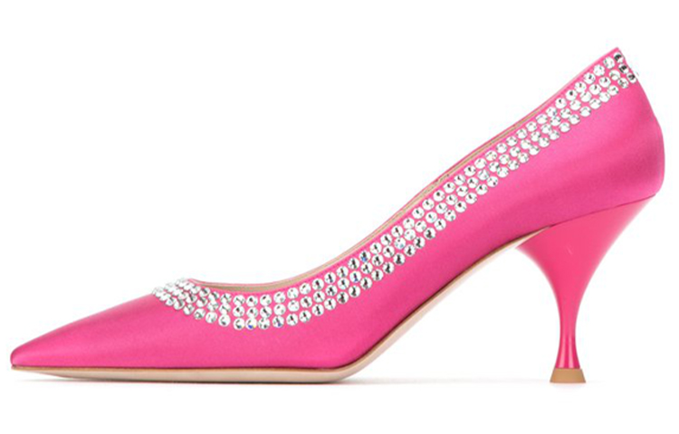 (Women) MIU MIU High-Heeled Sneakers 'Purple Rhinestone' 5I796C_ZIF0_029