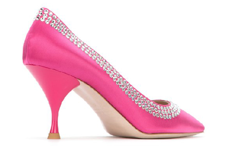 Shop (W) Baskets à Talons MIU MIU ''Strass Violets'' 5I796C_ZIF0_029