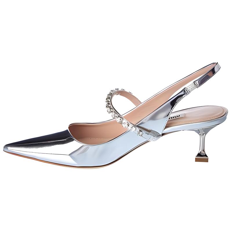 (W) MIU MIU High-Top 'Silver'