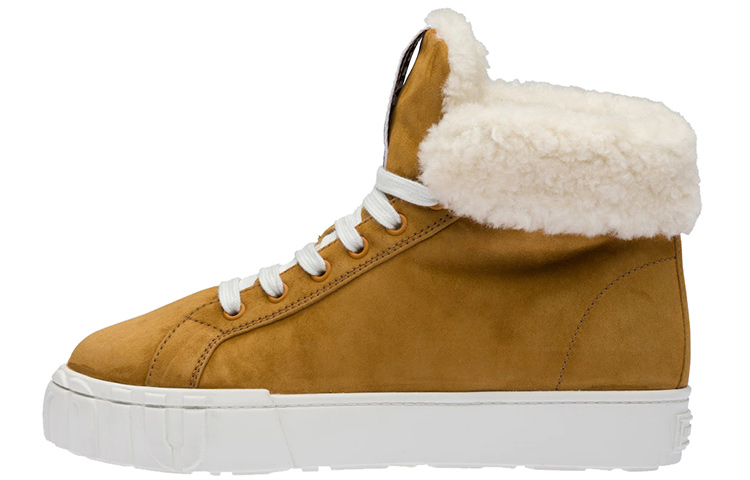 Buy (W) MIU MIU Sneaker Alta Moda ''Cognac Suede'' 5T384D_FDW_F0046_F_005