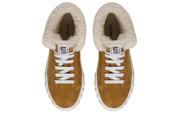Purchase (W) MIU MIU Sneaker Alta Moda ''Cognac Suede'' 5T384D_FDW_F0046_F_005