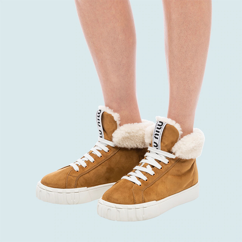 Details for (W) MIU MIU Sneaker Alta Moda ''Cognac Suede'' 5T384D_FDW_F0046_F_005