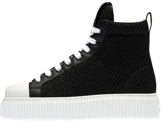 (W) MIU MIU Sneakers High-Top Platform ''Black Mesh'' 5T727D_77T_F0002_F_005 Buy (W) MIU MIU Sneakers High-Top Platform ''Black Mesh'' 5T727D_77T_F0002_F_005