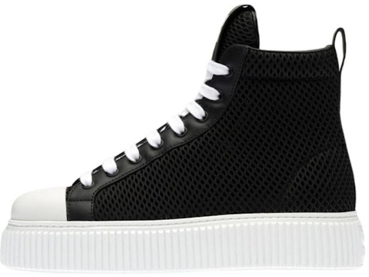 (Women) MIU MIU High-Top Platform Sneakers 'Black Mesh' 5T727D_77T_F0002_F_005 Buy (Women) MIU MIU High-Top Platform Sneakers 'Black Mesh' 5T727D_77T_F0002_F_005