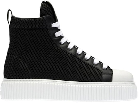(Women) MIU MIU High-Top Platform Sneakers 'Black Mesh' 5T727D_77T_F0002_F_005 Order (Women) MIU MIU High-Top Platform Sneakers 'Black Mesh' 5T727D_77T_F0002_F_005