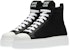(W) MIU MIU Sneakers 'Black Mesh' Platform Tinggi-Tompok. 5T727D_77T_F0002_F_005