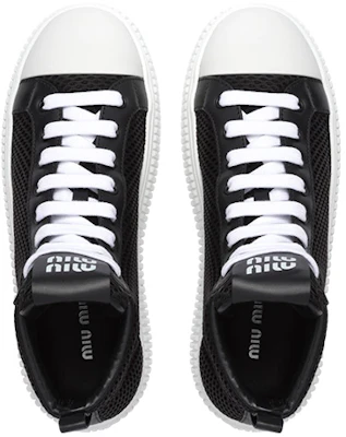 (W) MIU MIU Sneakers High-Top Platform ''Black Mesh'' 5T727D_77T_F0002_F_005 Purchase (W) MIU MIU Sneakers High-Top Platform ''Black Mesh'' 5T727D_77T_F0002_F_005
