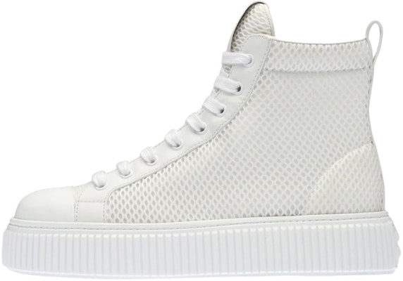 (Women) MIU MIU High-Top Platform Sneakers 'White Mesh' 5T727D_77T_F0009_F_005 Buy (Women) MIU MIU High-Top Platform Sneakers 'White Mesh' 5T727D_77T_F0009_F_005