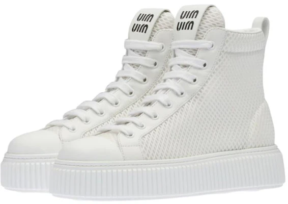 (W) Sneakers Alte MIU MIU Platform ''White Mesh'' 5T727D_77T_F0009_F_005 Lookbook (W) Sneakers Alte MIU MIU Platform ''White Mesh'' 5T727D_77T_F0009_F_005
