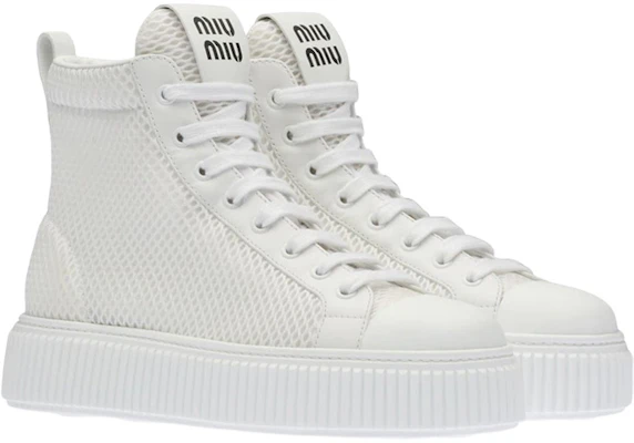 (W) Sneakers Alte MIU MIU Platform ''White Mesh'' 5T727D_77T_F0009_F_005 Shop (W) Sneakers Alte MIU MIU Platform ''White Mesh'' 5T727D_77T_F0009_F_005