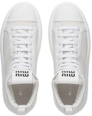 (W) Sneakers Alte MIU MIU Platform ''White Mesh'' 5T727D_77T_F0009_F_005 Purchase (W) Sneakers Alte MIU MIU Platform ''White Mesh'' 5T727D_77T_F0009_F_005