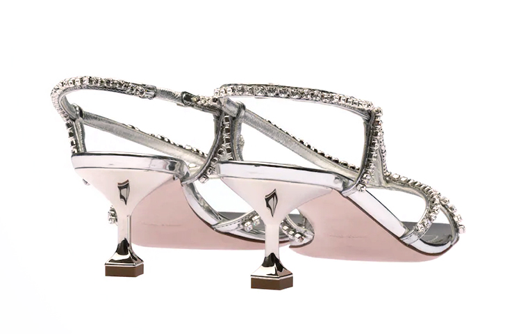 (W) MIU MIU High Heel 'Fashionable Elegance Silver Metallic' 圖 4