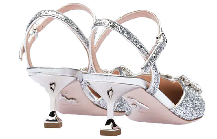 (W) MIU MIU High Heel 'Glitter Silver' 圖 4