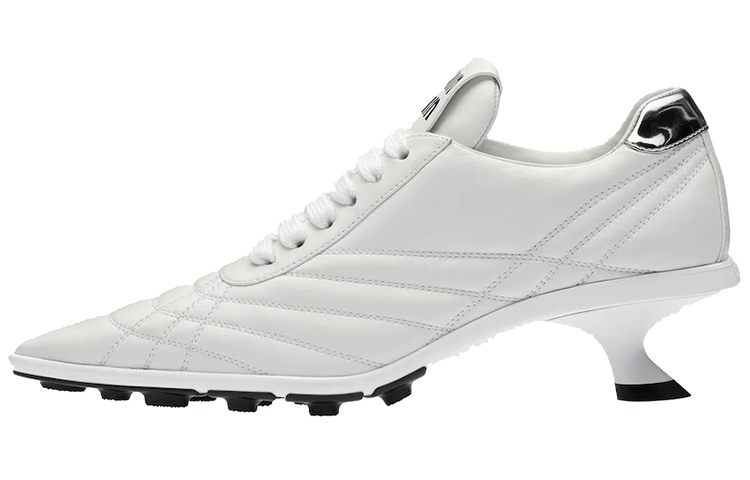 (W) MIU MIU High Heel 'Soft Lamb Leather Fashion Elegance White'