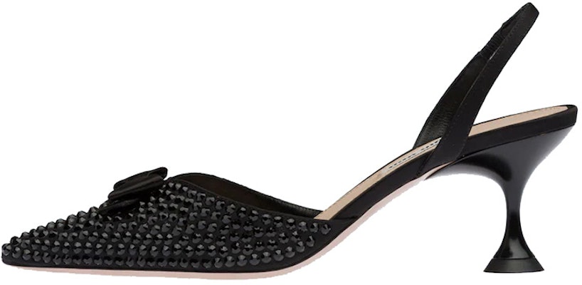 (Women) MIU MIU High Heel with Satin Ankle Strap 'Black' 5I459D_049_F0002_F_065 Buy (Women) MIU MIU High Heel with Satin Ankle Strap 'Black' 5I459D_049_F0002_F_065