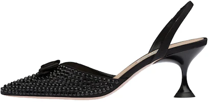 (Women) MIU MIU High Heel with Satin Ankle Strap 'Black' 5I459D_049_F0002_F_065 (Women) MIU MIU High Heel with Satin Ankle Strap 'Black' 5I459D_049_F0002_F_065