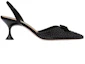 Order (W) MIU MIU Escarpins à Talons Hauts avec Bride Satinée à la Cheville ''Noir'' 5I459D_049_F0002_F_065