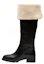Buy (W) MIU MIU Hoge Toplaars ''Eenvoudig Comfort Zwart'' 5W391D_3LEP_F0889_F_040