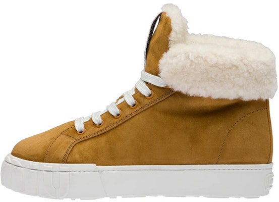 (Women) MIU MIU High-Top Fashion Sneaker 'Cognac Suede' 5T384D_FDW_F0046_F_005 Buy (Women) MIU MIU High-Top Fashion Sneaker 'Cognac Suede' 5T384D_FDW_F0046_F_005