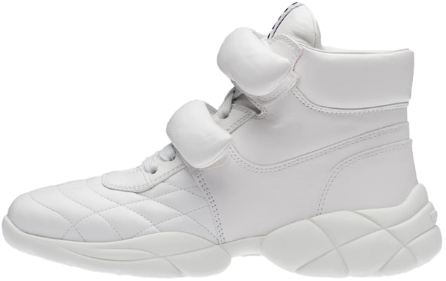 (Women) MIU MIU High-Top Sneaker 'White Lambskin' 5T439D_038_F0009_F_010 Buy (Women) MIU MIU High-Top Sneaker 'White Lambskin' 5T439D_038_F0009_F_010