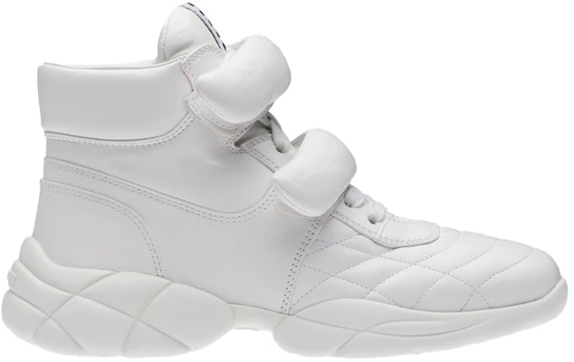 (Women) MIU MIU High-Top Sneaker 'White Lambskin' 5T439D_038_F0009_F_010 Order (Women) MIU MIU High-Top Sneaker 'White Lambskin' 5T439D_038_F0009_F_010
