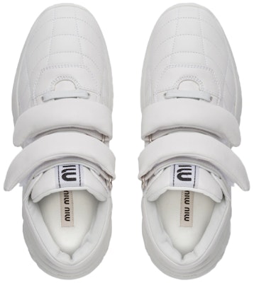 (Women) MIU MIU High-Top Sneaker 'White Lambskin' 5T439D_038_F0009_F_010 Shop (Women) MIU MIU High-Top Sneaker 'White Lambskin' 5T439D_038_F0009_F_010