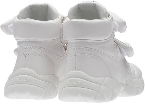 (Women) MIU MIU High-Top Sneaker 'White Lambskin' 5T439D_038_F0009_F_010 Purchase (Women) MIU MIU High-Top Sneaker 'White Lambskin' 5T439D_038_F0009_F_010