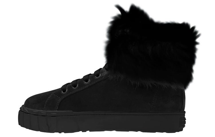 (Women) MIU MIU High-Top Sneakers 'Black Shearling Suede' 5T384D_3A0A_F0002_F_005