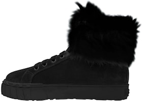 (W) MIU MIU 高帮运动鞋 '黑色羊毛绒麂皮' 5T384D_3A0A_F0002_F_005 Buy (W) MIU MIU 高帮运动鞋 '黑色羊毛绒麂皮' 5T384D_3A0A_F0002_F_005