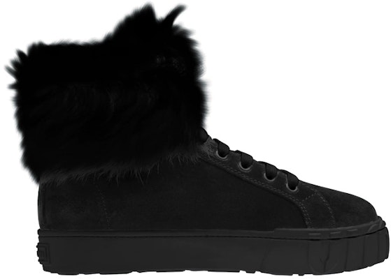 (W) MIU MIU Sneaker Tinggi 'Suede Bulu Hitam' 5T384D_3A0A_F0002_F_005 Order (W) MIU MIU Sneaker Tinggi 'Suede Bulu Hitam' 5T384D_3A0A_F0002_F_005