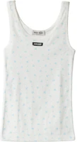 (Women) MIU MIU Holiday Series Printed Round-Neck Sleeveless Top MJT727-18ZU-F0AZ1-S-OOO (Women) MIU MIU Holiday Series Printed Round-Neck Sleeveless Top MJT727-18ZU-F0AZ1-S-OOO