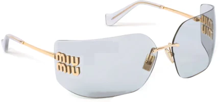 Shop (W) Gafas de Sol de Metal MIU MIU Irregular Doradas para Mujer. SMU54Y_E5AK_FE30B_C_080
