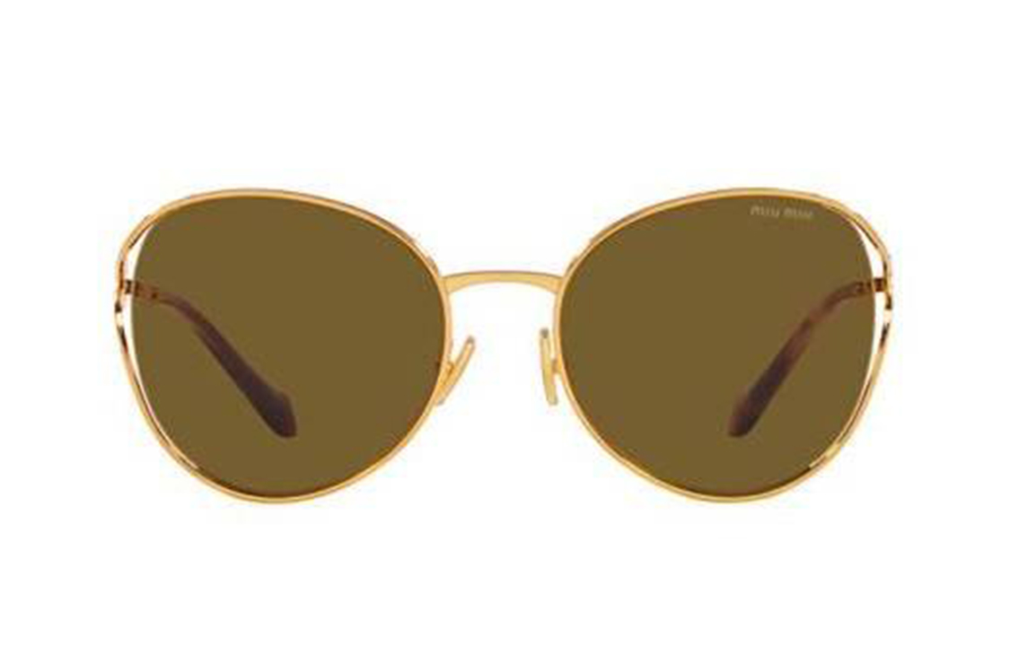 (Women) MIU MIU Irregular Gold Logo  Sunglasses. MU53YS7OE01T 圖 2