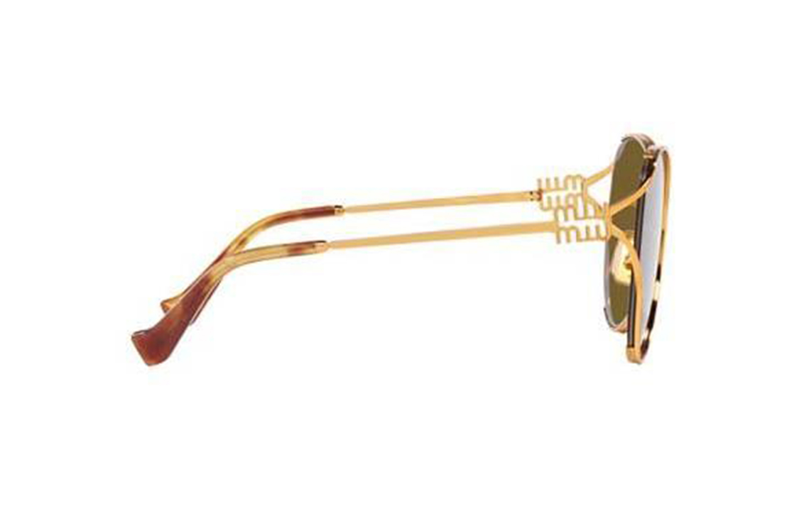 (Women) MIU MIU Irregular Gold Logo  Sunglasses. MU53YS7OE01T 圖 4