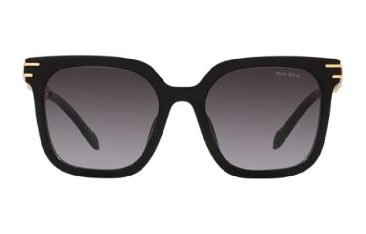 (Women) MIU MIU Irregular Shaped Logo Design  Sunglasses - Black. MU13WS1AB5D1 圖 3