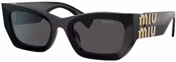 Order (W) MIU MIU 女士不规则框架可配方太阳镜。 MU09WS1AB5S0